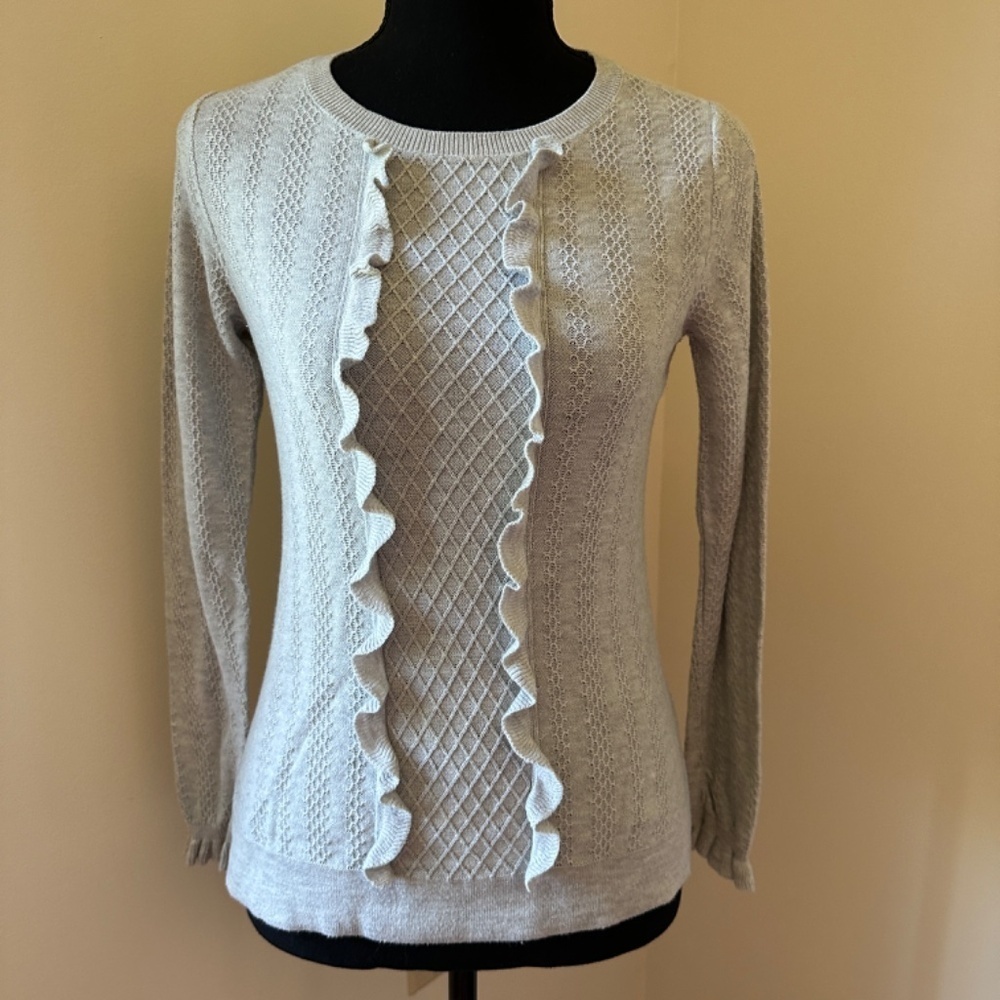 **HALOGEN* Gray Long Sleeve Sweater Size XS